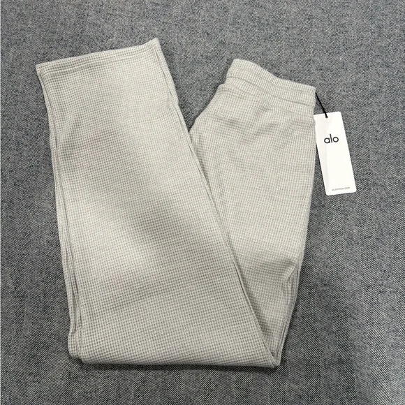 alo elévate waffle straight leg pant | size s - Picture 2 of 5